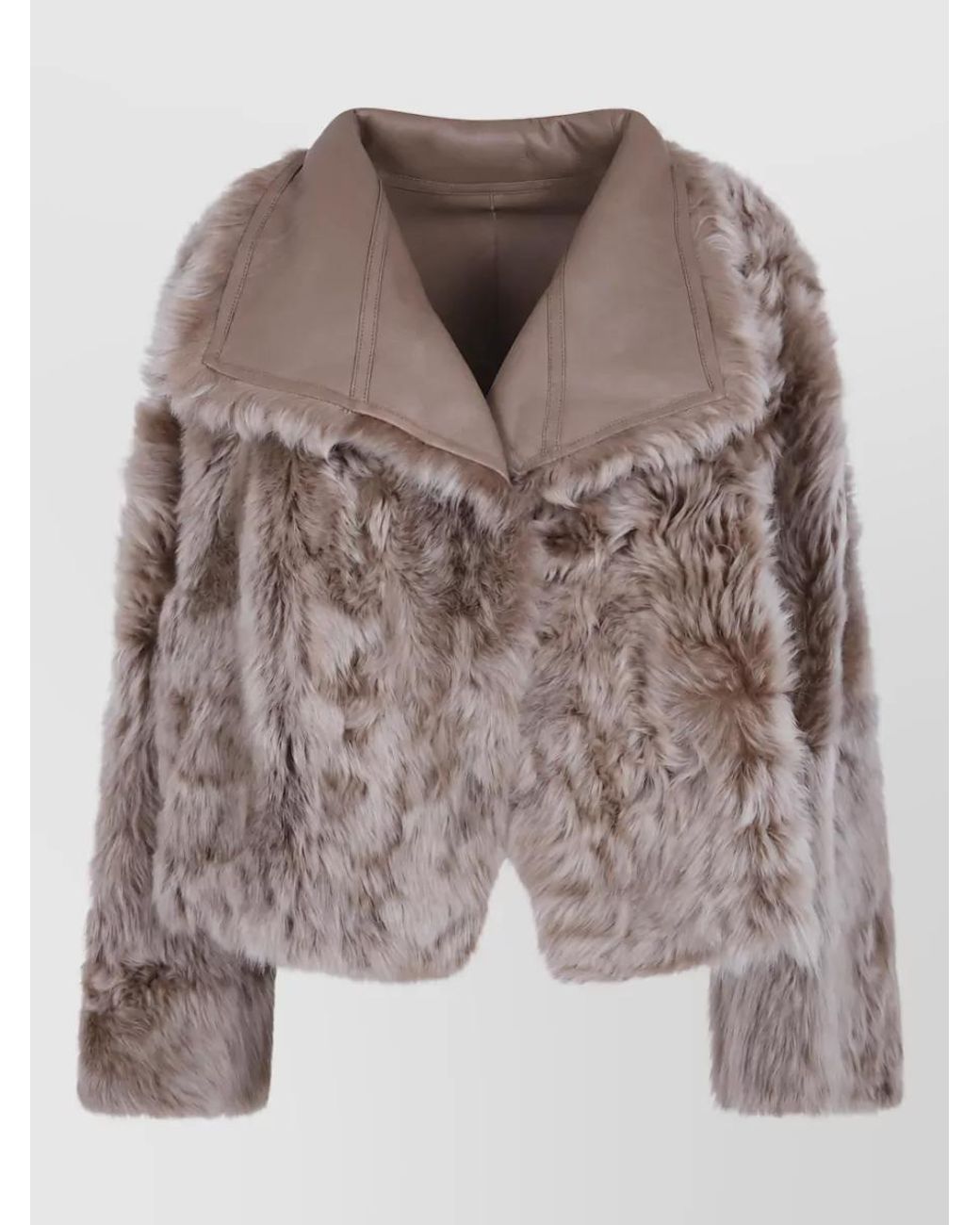 Yves Salomon Brown Leather Jacket