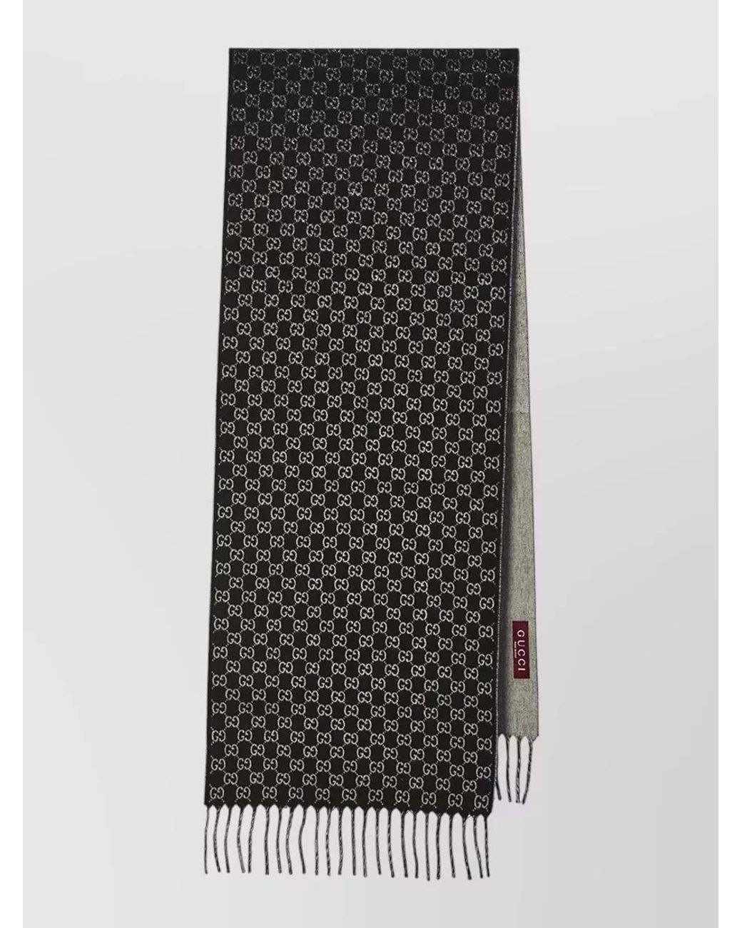 Gucci Black Wool And Cashmere Scarf for men