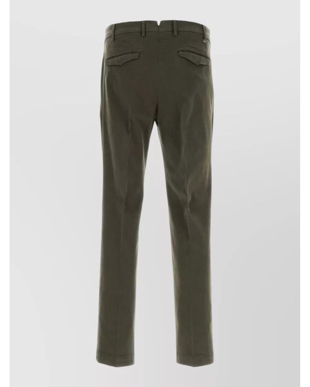 PT Torino Green Straight-Leg Trousers for men