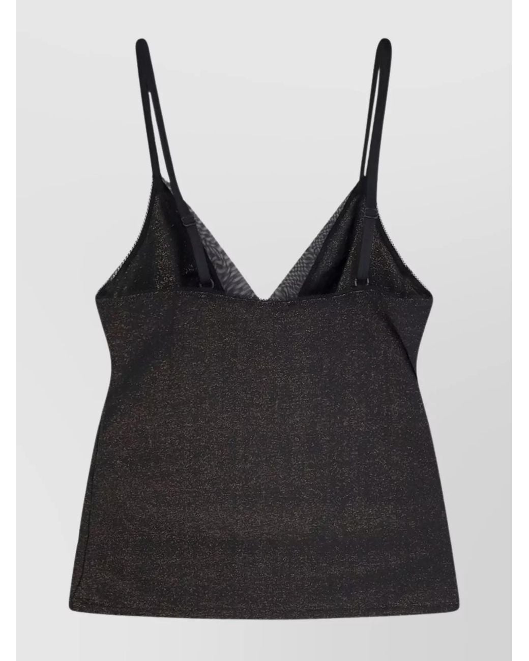 Boss Black Metallic Tank Top And Slip Combination