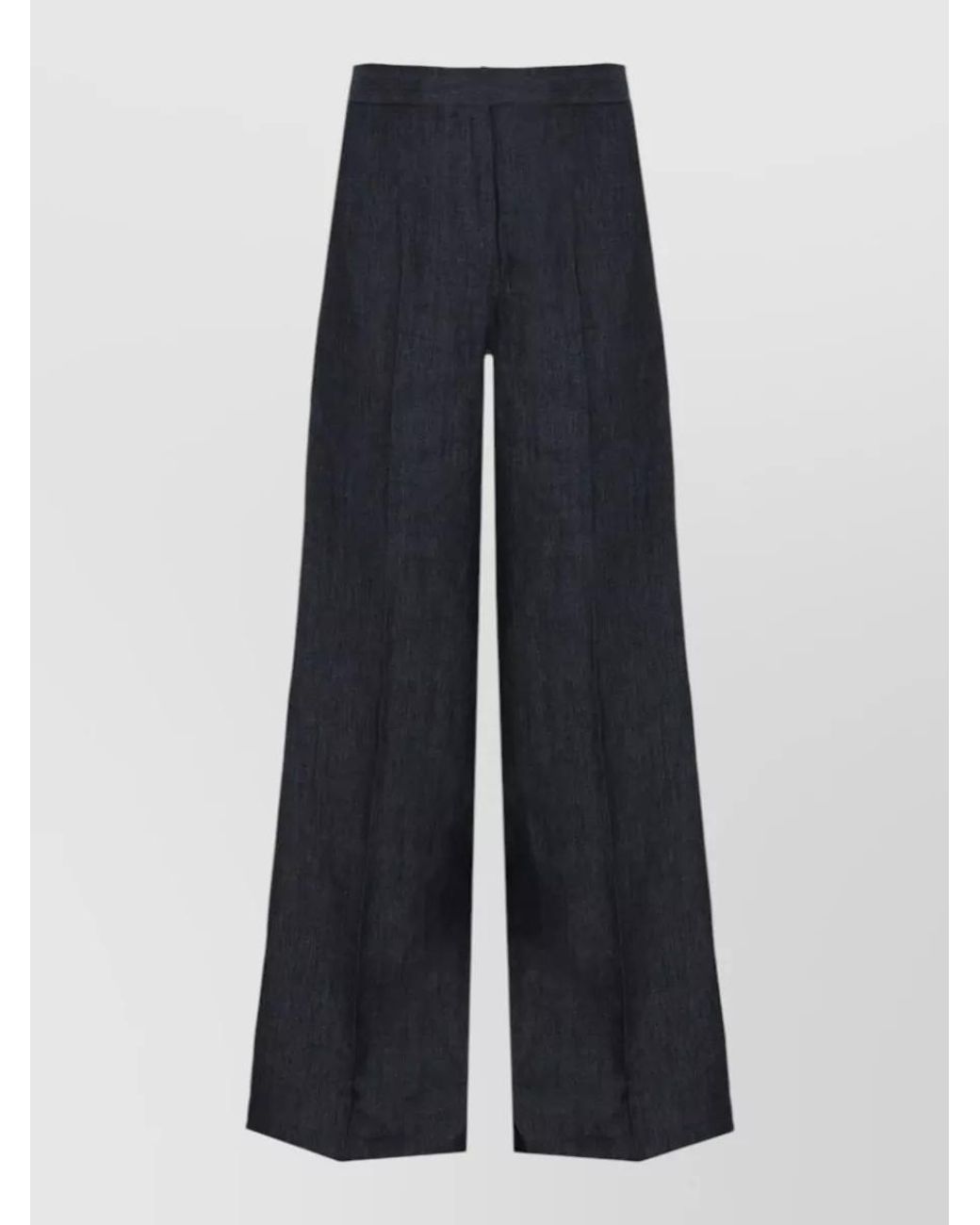 Max Mara Blue Linen Shorts