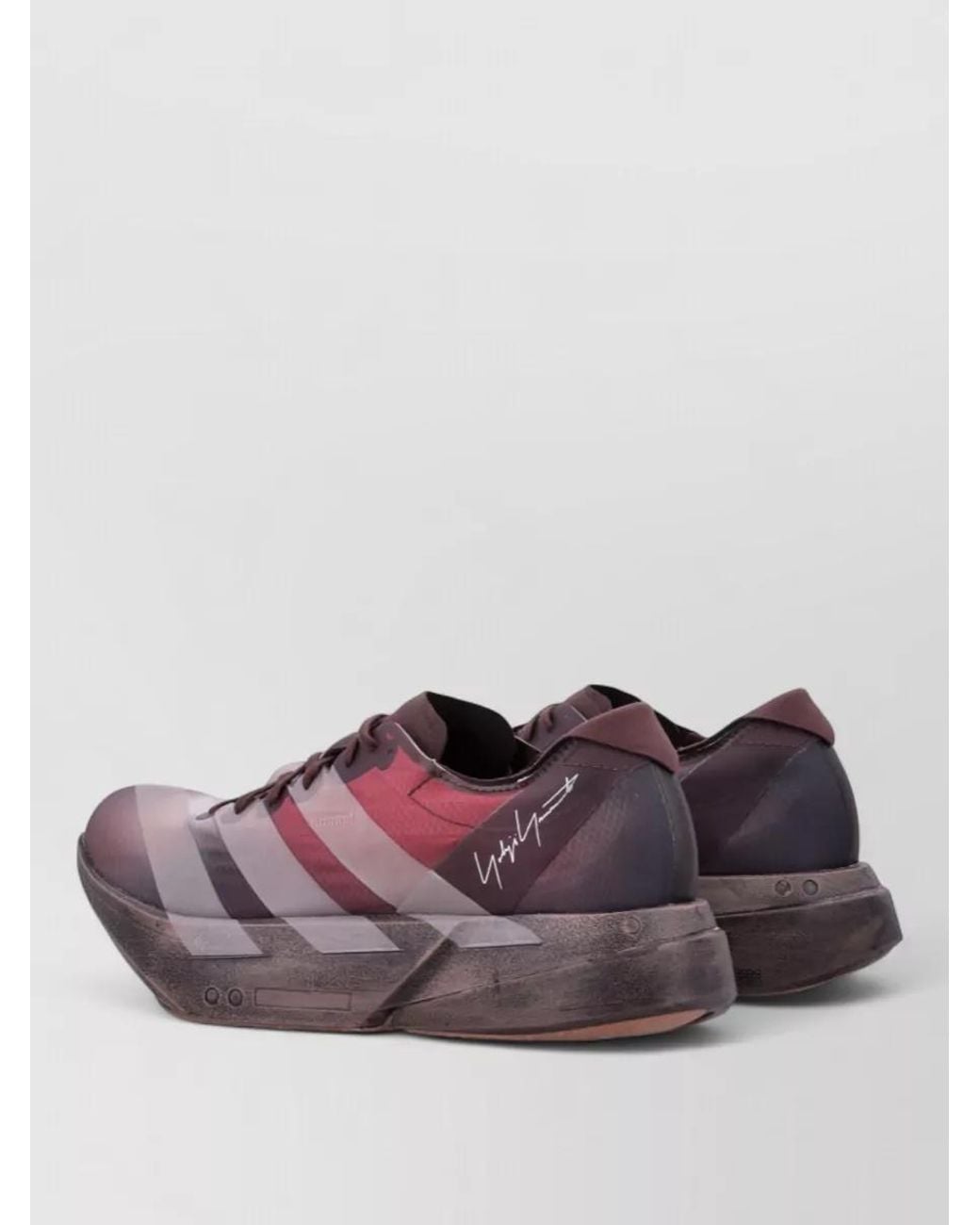 Y-3 Purple Adios Pro 4 Lace-Up Sneakers