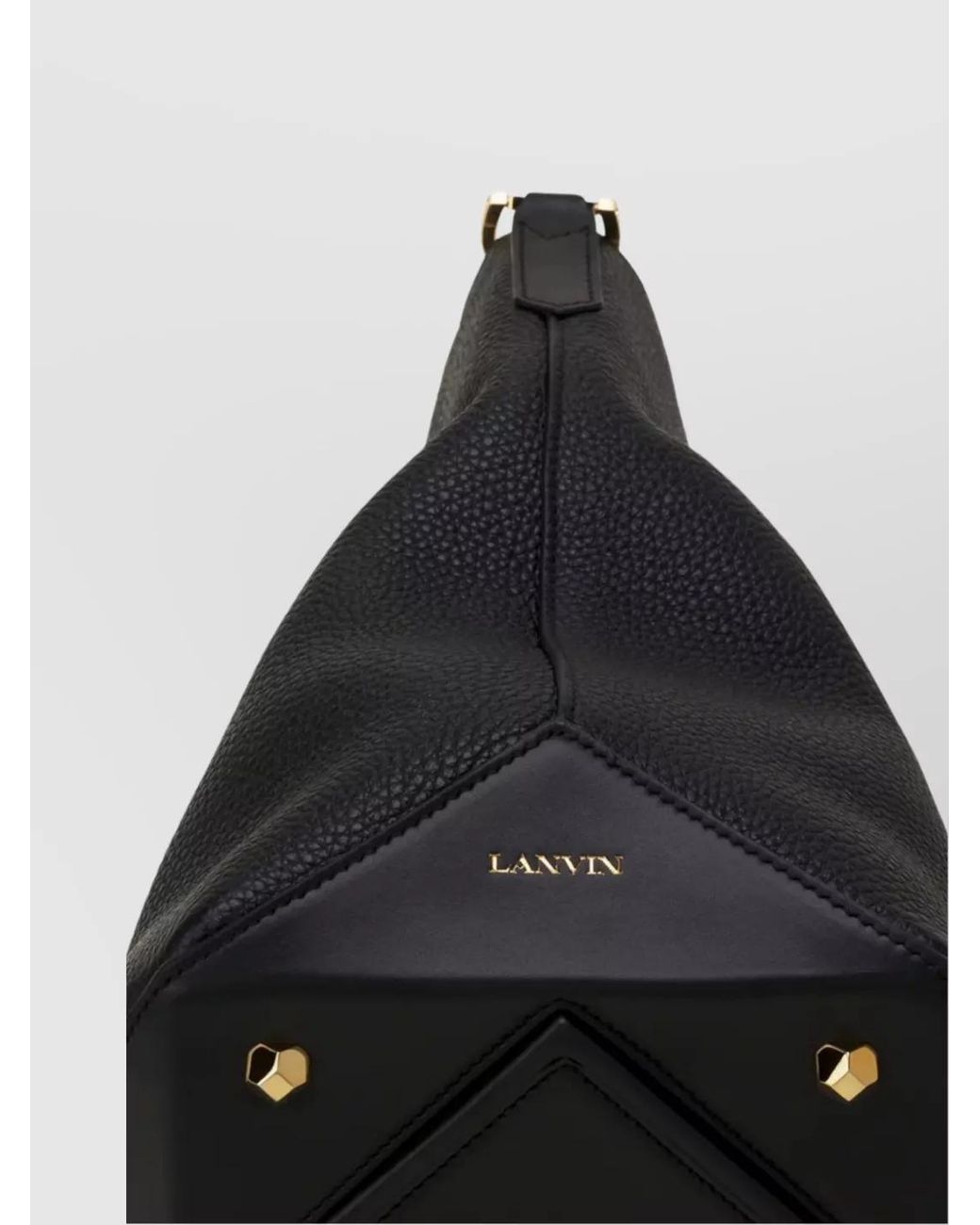 Lanvin Black Calf Leather Shoulder Bag