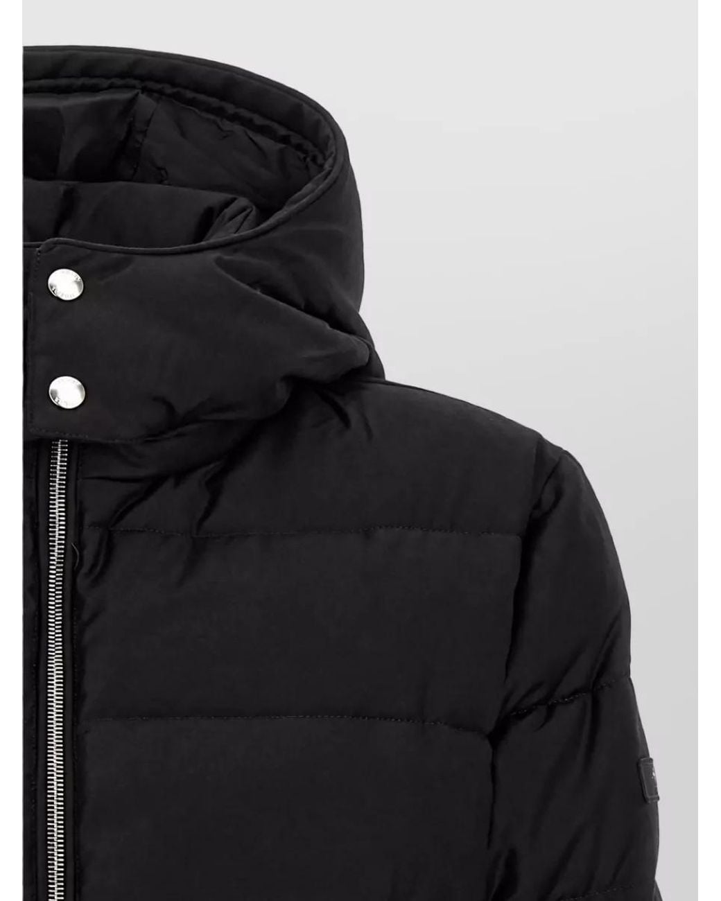 Tatras Black Wool Silk Quilted Down Jacket for men