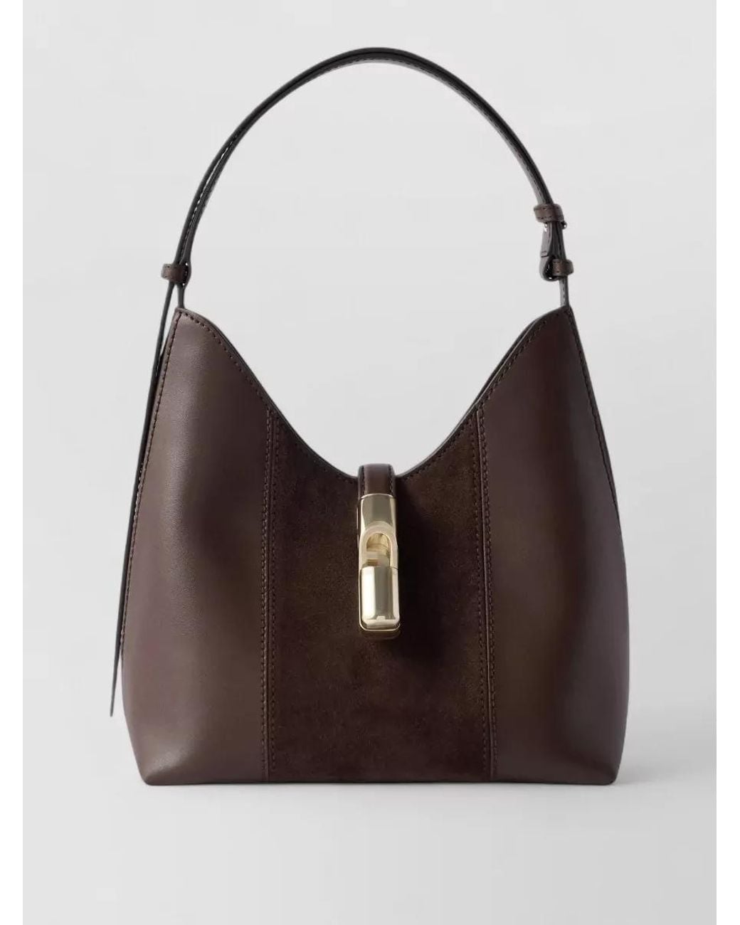 Furla Brown Na Leather Shoulder Bag