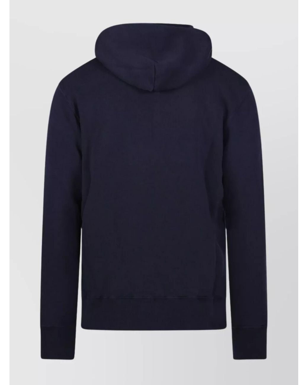 Autry Blue Cotton Hoodie for men