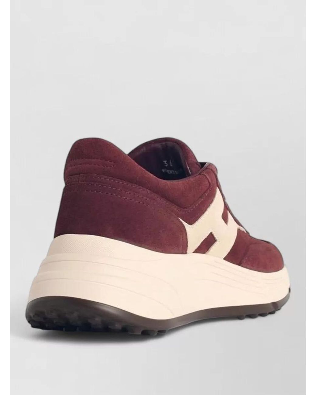 Hogan Purple Leather Low-Top Sneakers