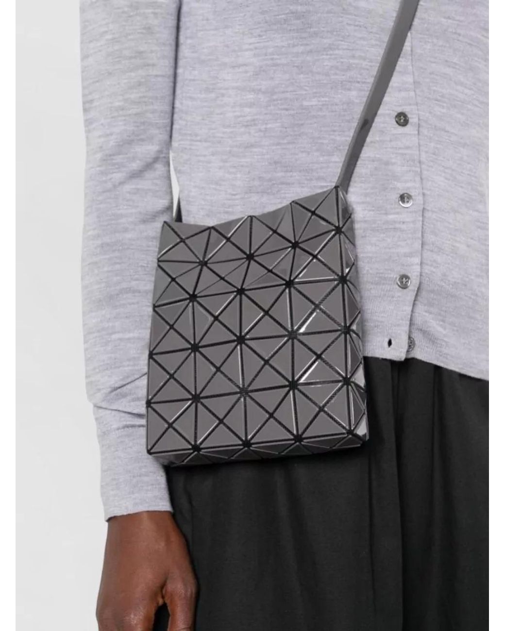 Issey Miyake White Shoulder Bag