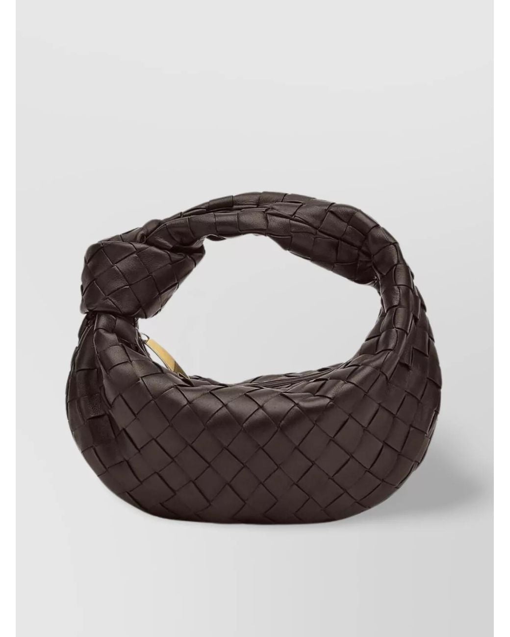 Bottega Veneta Brown Mini Jodie Leather Shoulder Bag