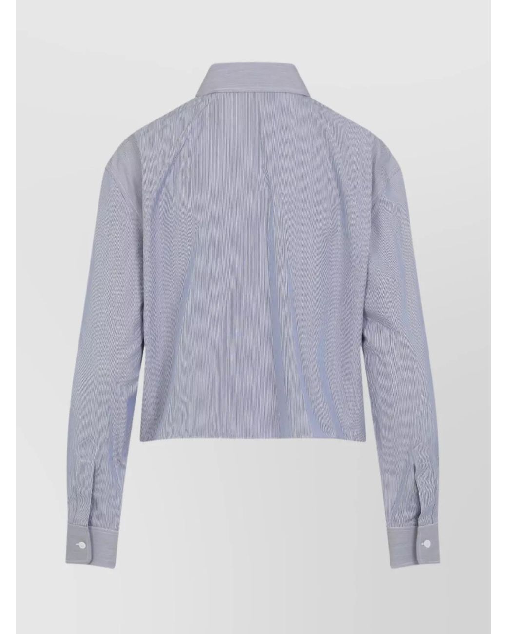 Céline Blue Cropped Shirt
