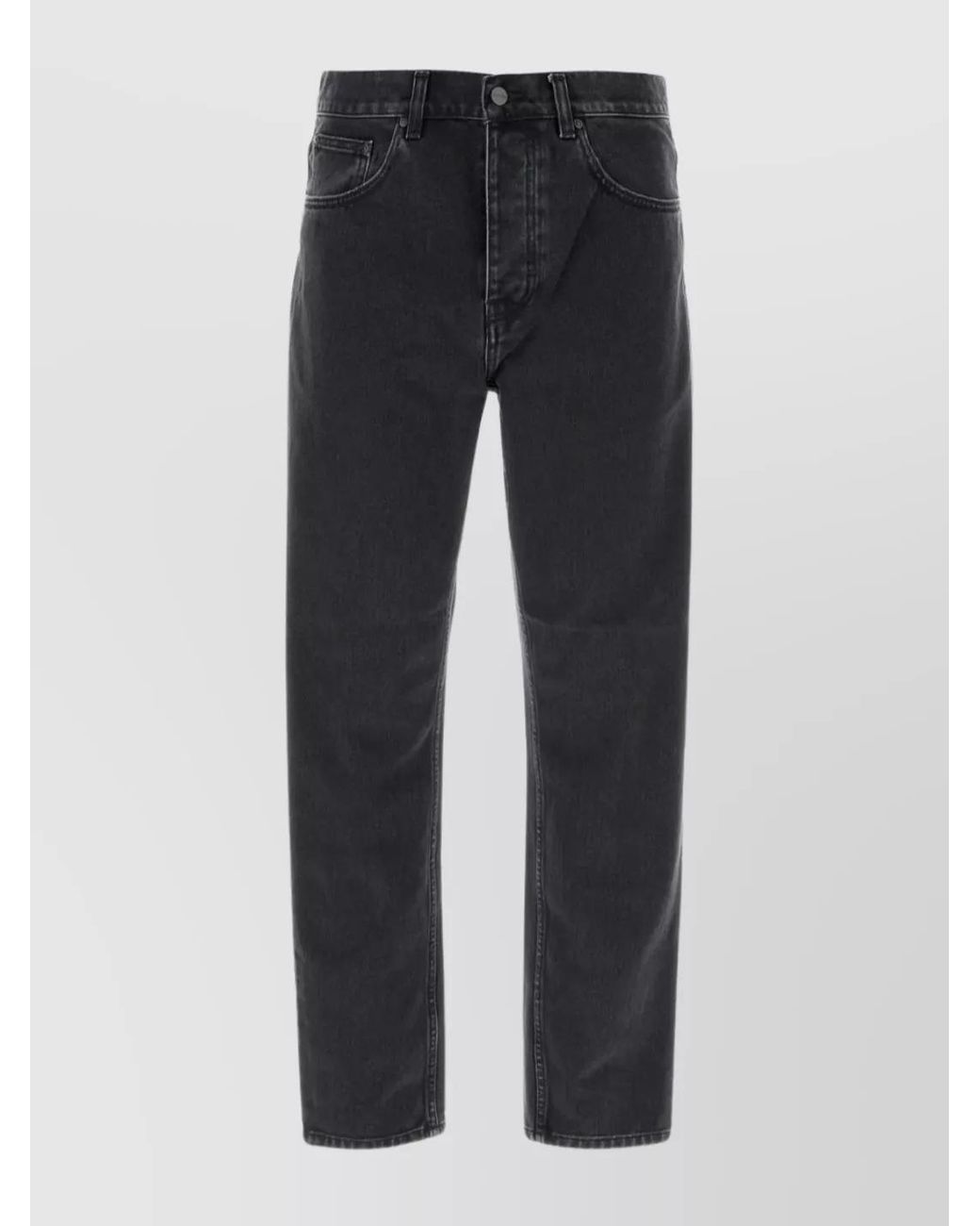 Carhartt Blue Denim Mid-Rise Relaxed Tapered Jeans for men