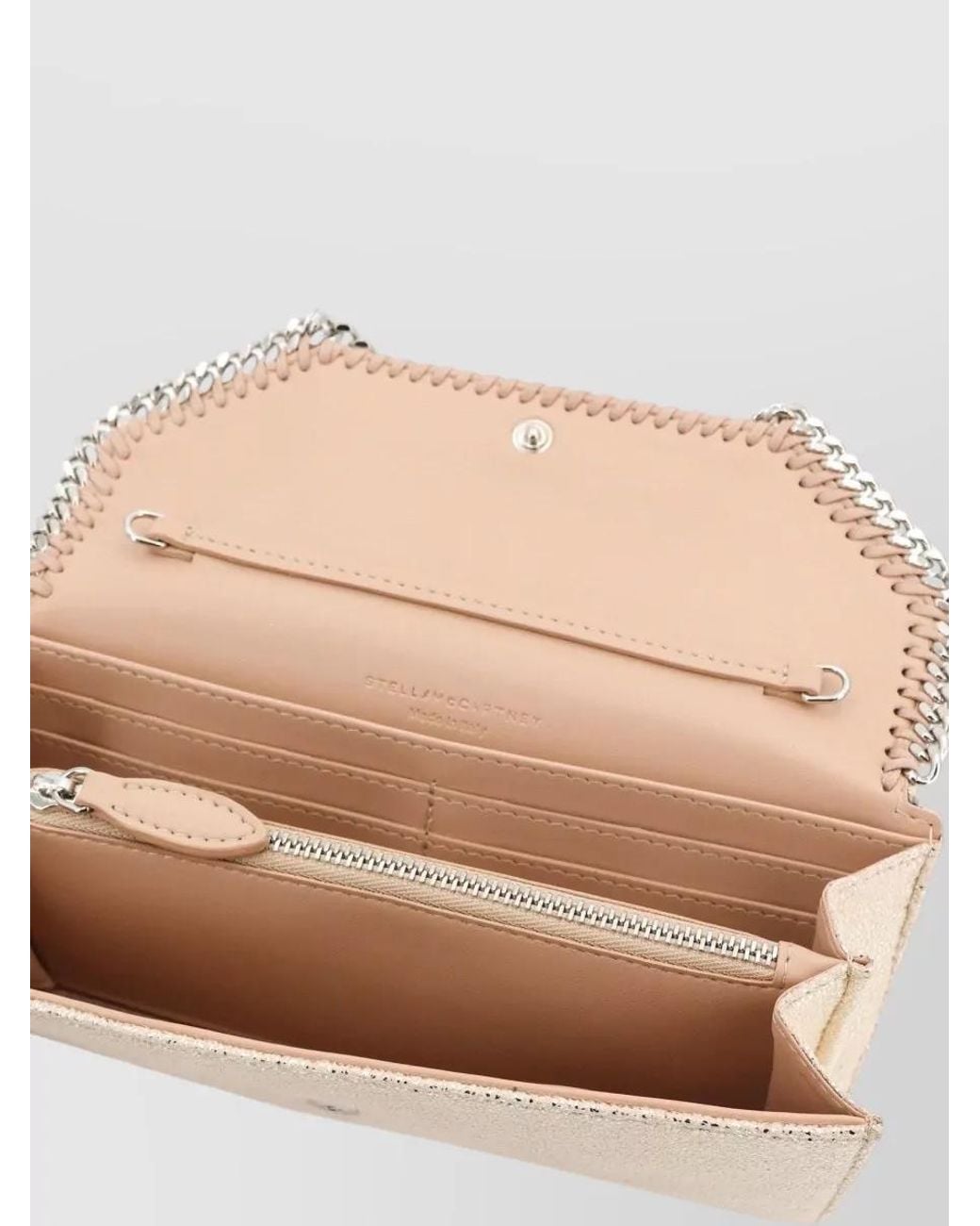 Stella McCartney Natural Falabella Continental Wallet Clutch Bag