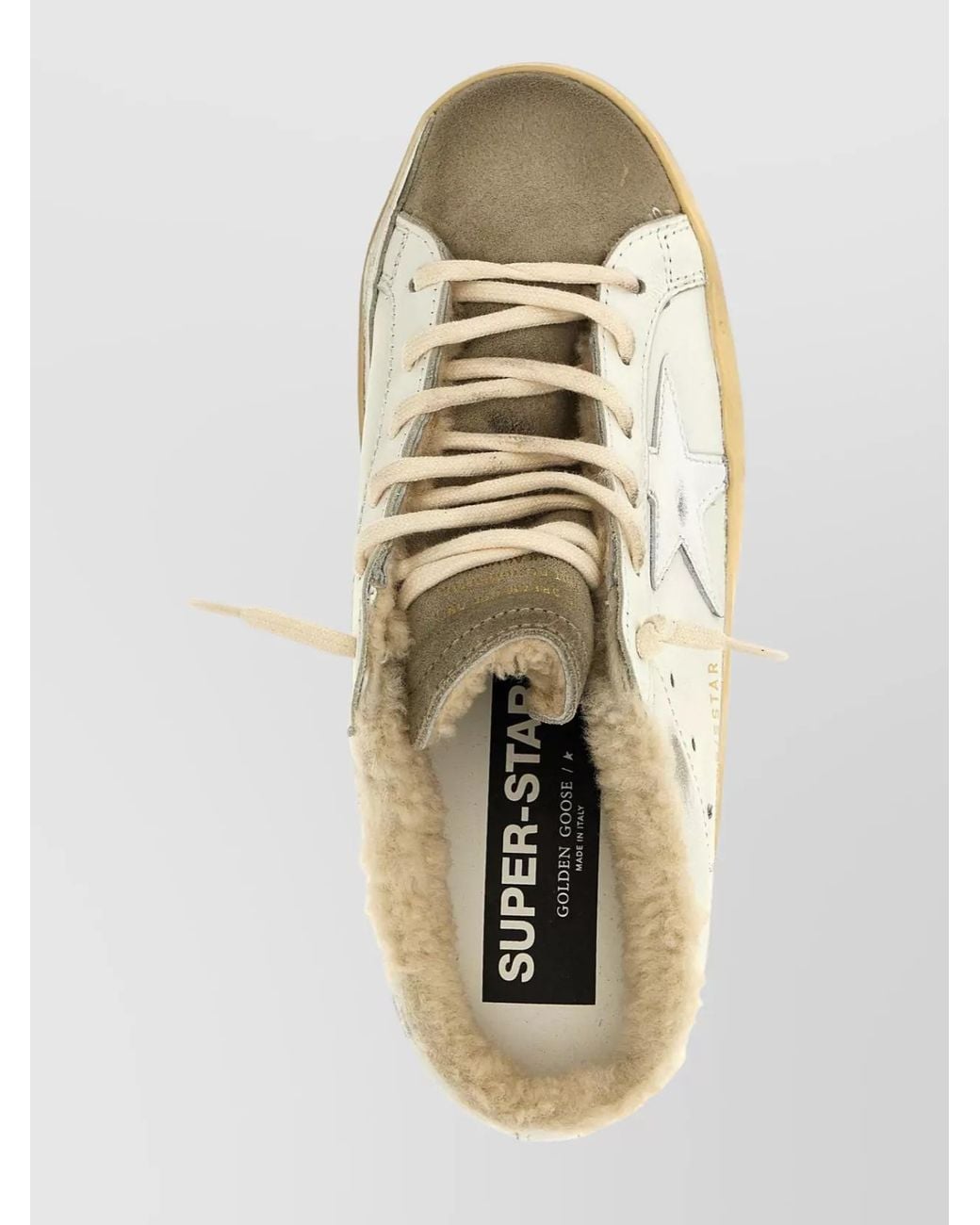 Golden Goose Deluxe Brand Metallic Leather Superstar Sabots