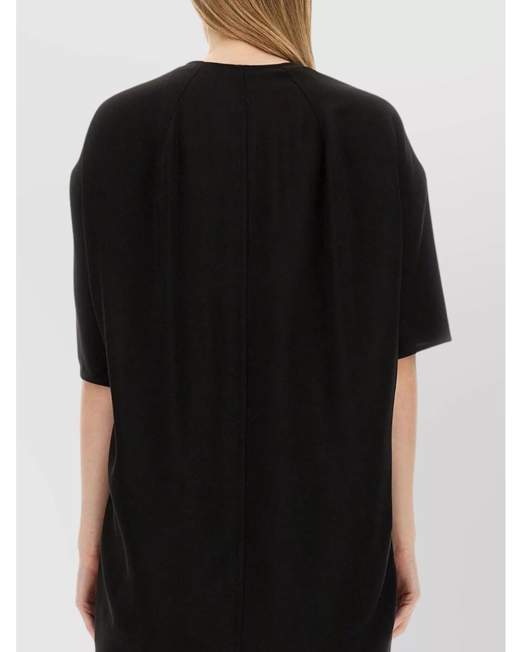 Rick Owens Black V-Neck Blouse