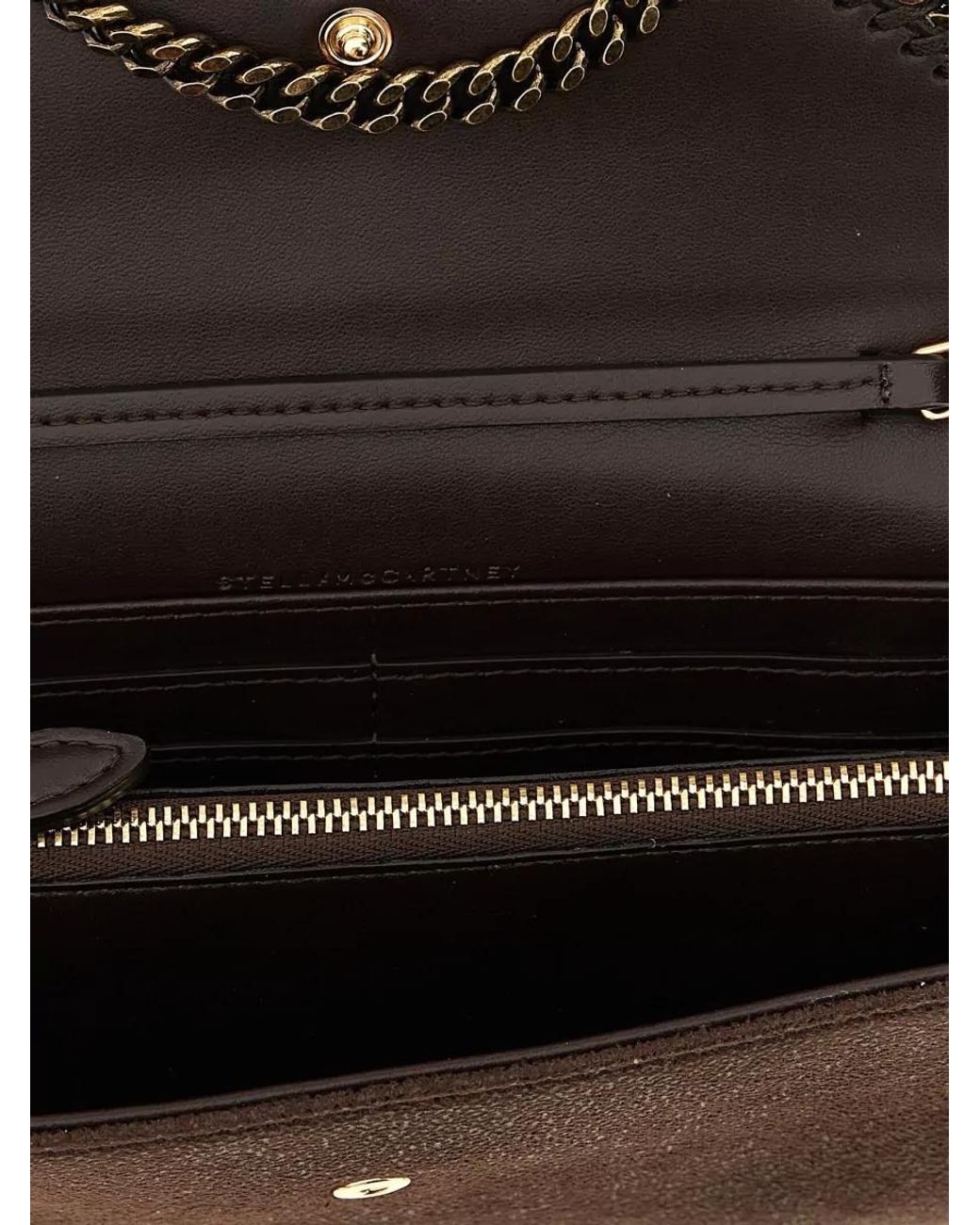 Stella McCartney Black Continental Chain Wallet