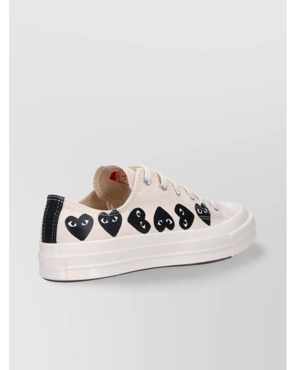 COMME DES GARÇONS PLAY Natural Canvas Low-Top Sneakers