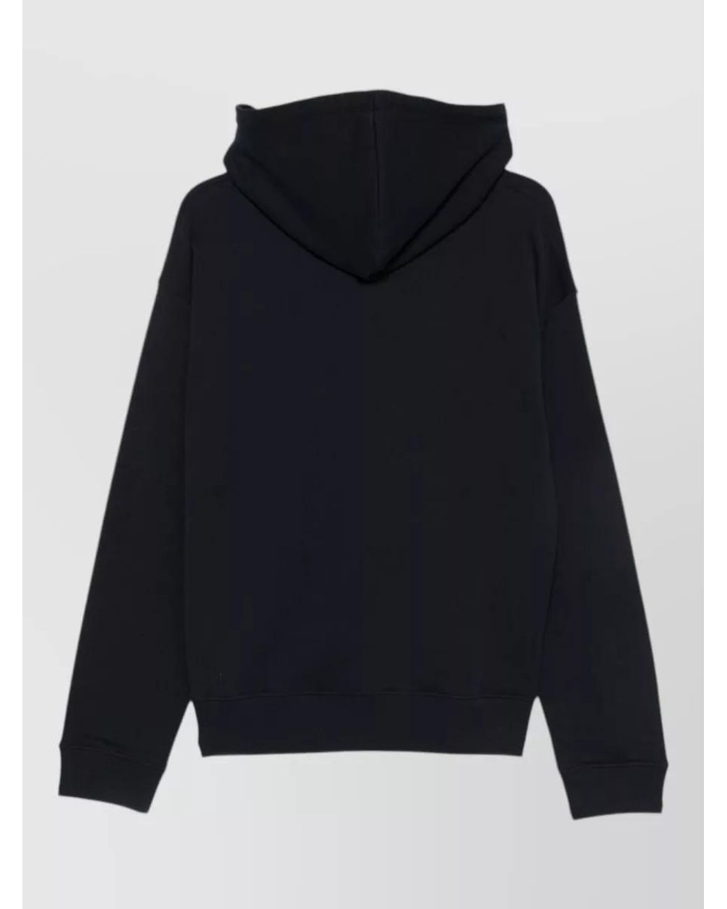 Moschino Black Cotton Crewneck Hoodie for men