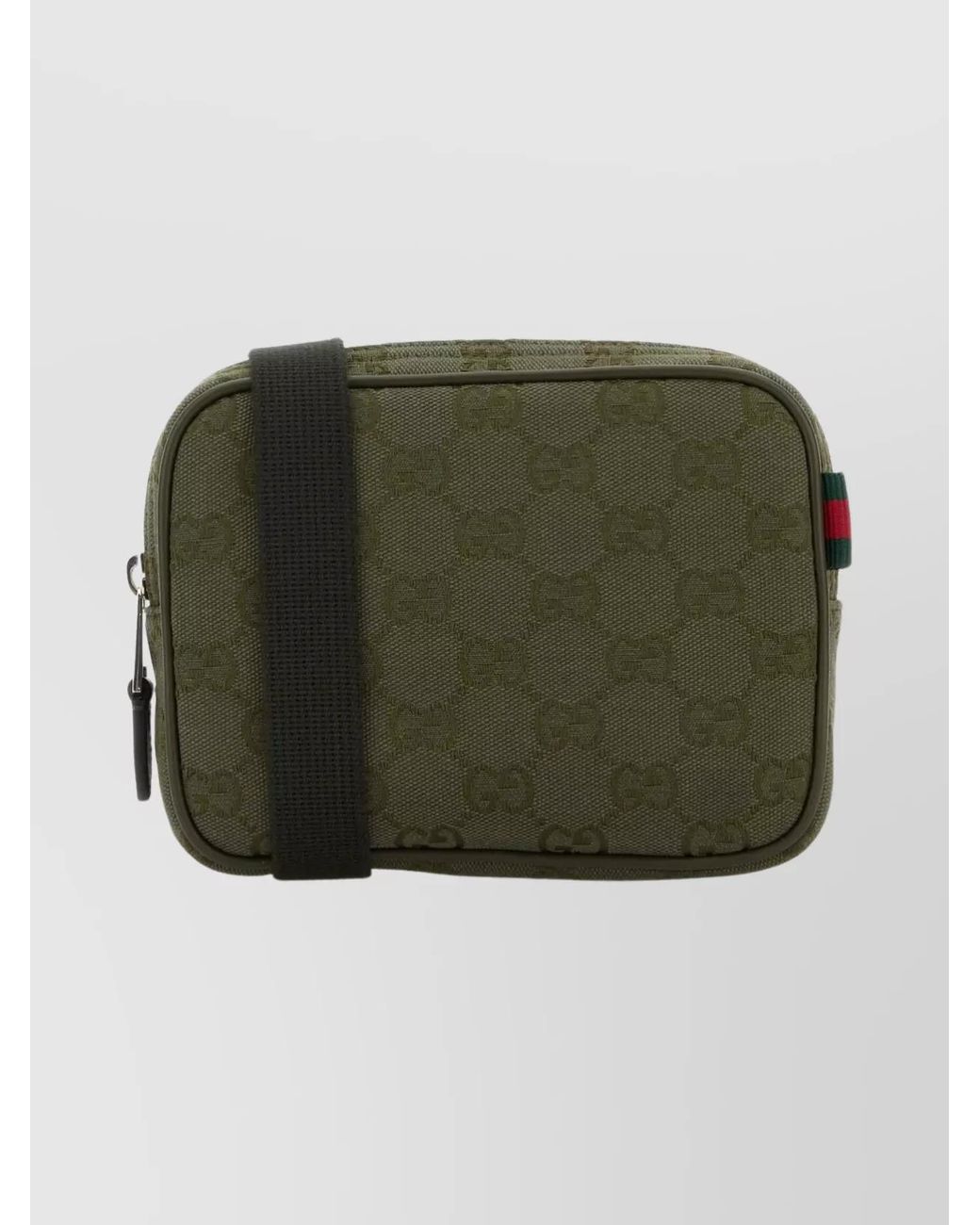 Gucci Green Logo Print Clutch Bag for men