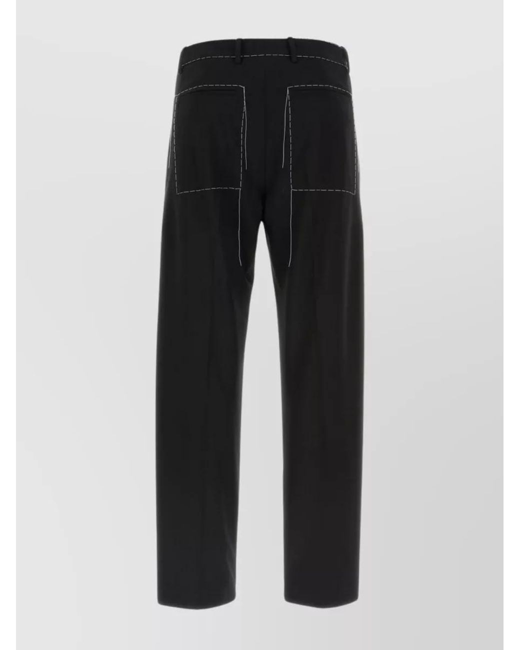 Off-White c/o Virgil Abloh Black Regular-Fit Straight-Leg Tailored Trousers for men