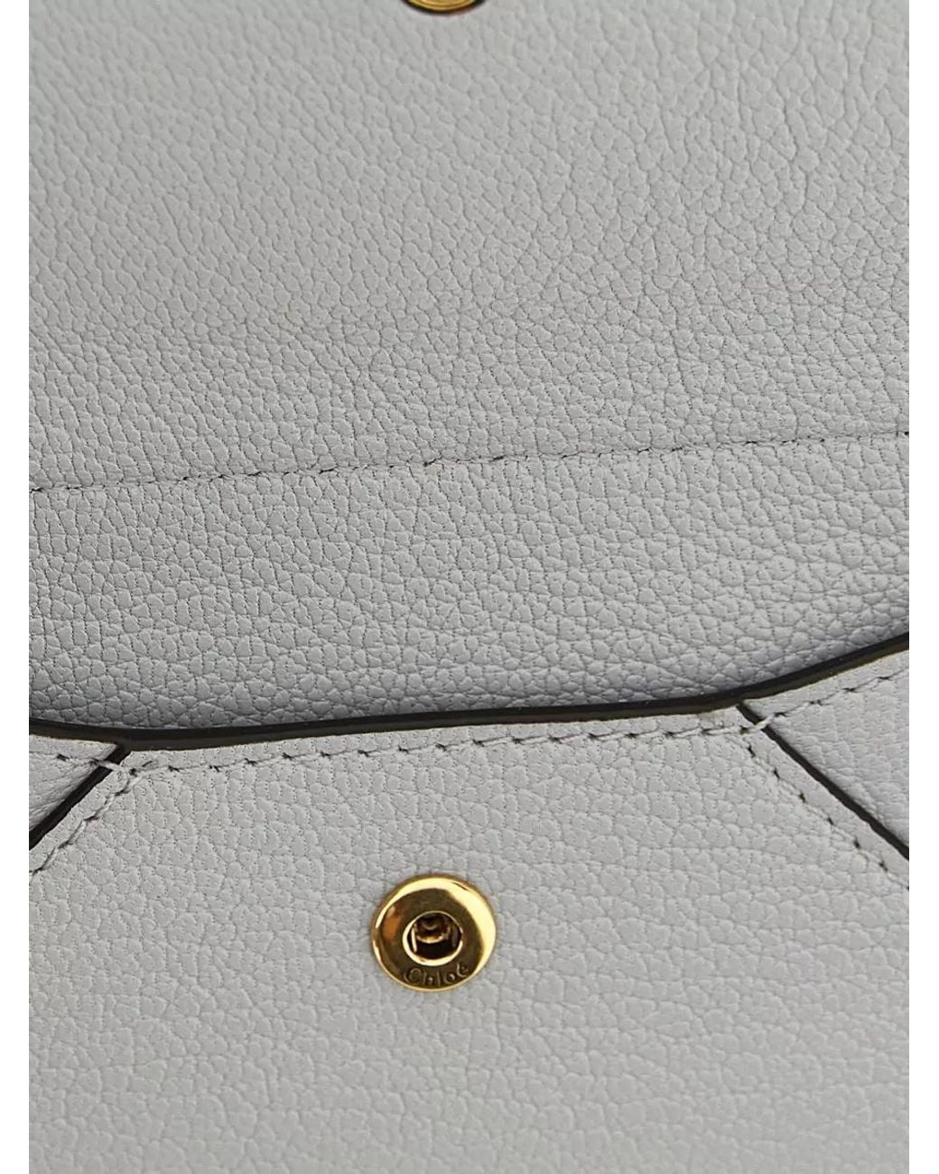 Chloé Gray Small Leather Clutch Bag
