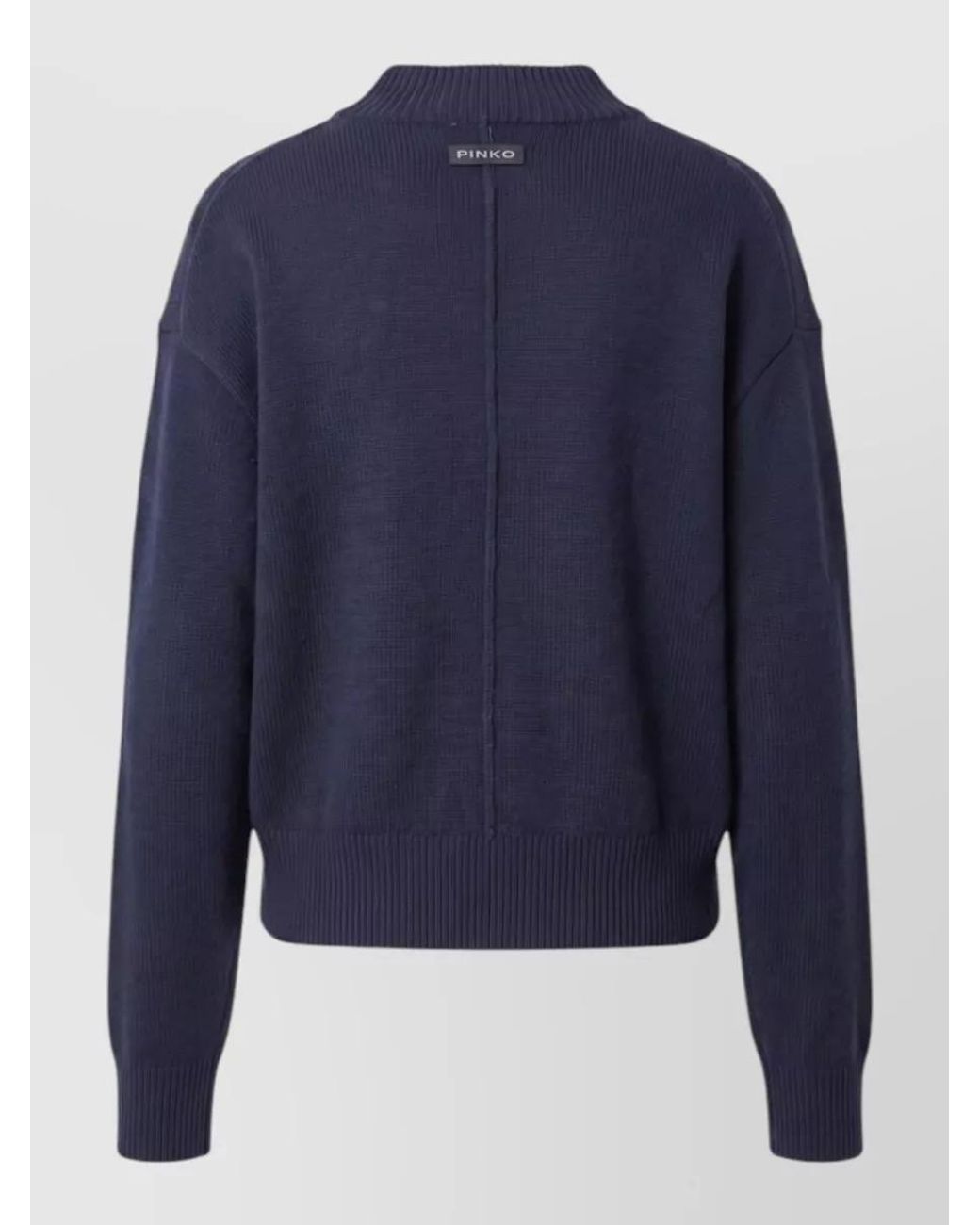 Pinko Blue Wool Cashmere Crewneck Sweatshirt