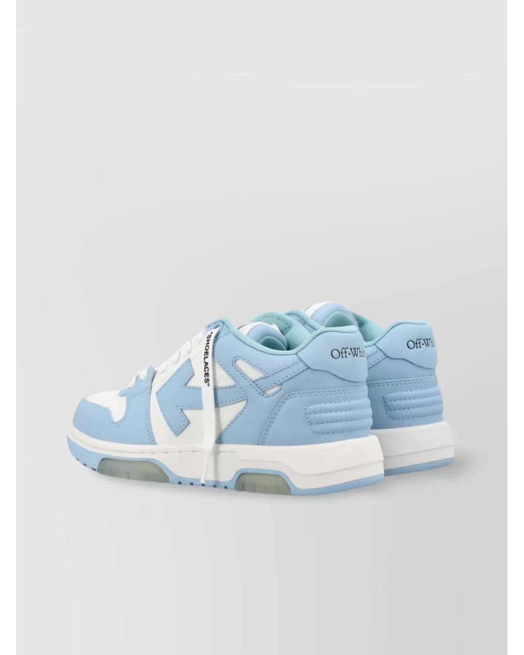Off-White c/o Virgil Abloh Blue Leather Out Of Office Low-Top Sneakers