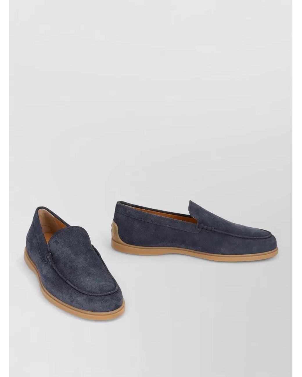 Tod's Blue Leather Slippers for men