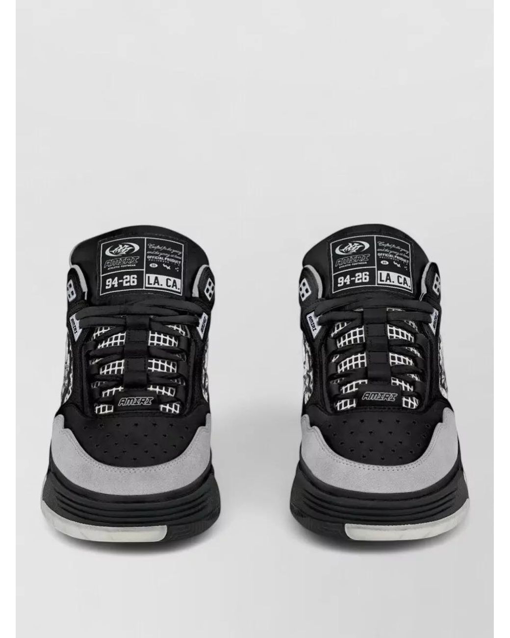 Amiri Black Leather Low-Top Sneakers for men