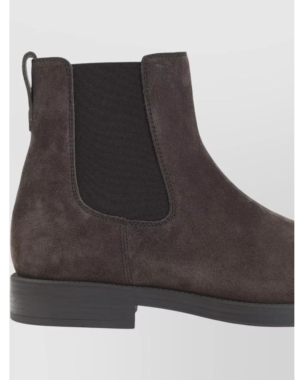 Tod's Brown Suede Chelsea Ankle Boots for men