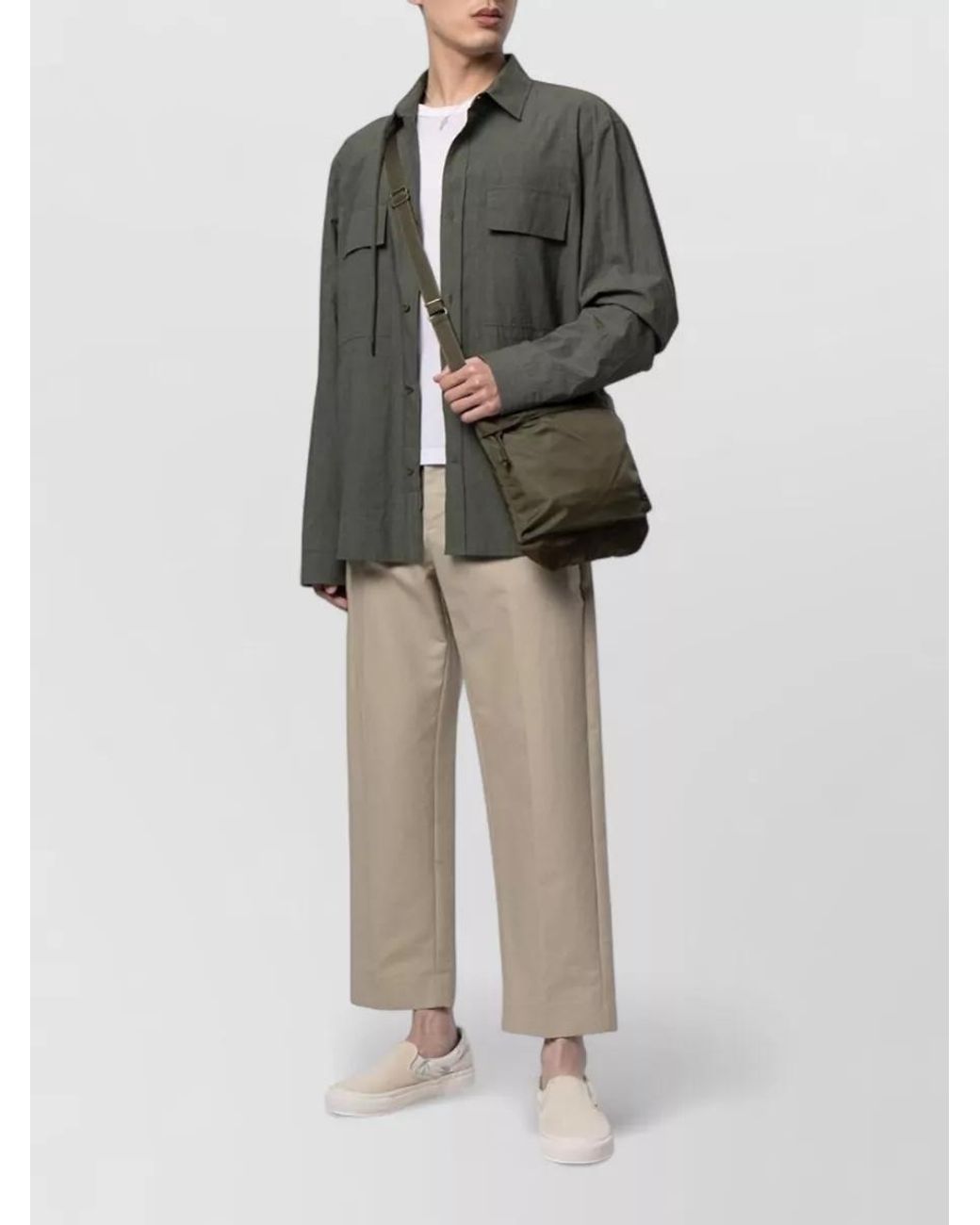 Porter-Yoshida and Co Green Nylon Crossbody Bag for men