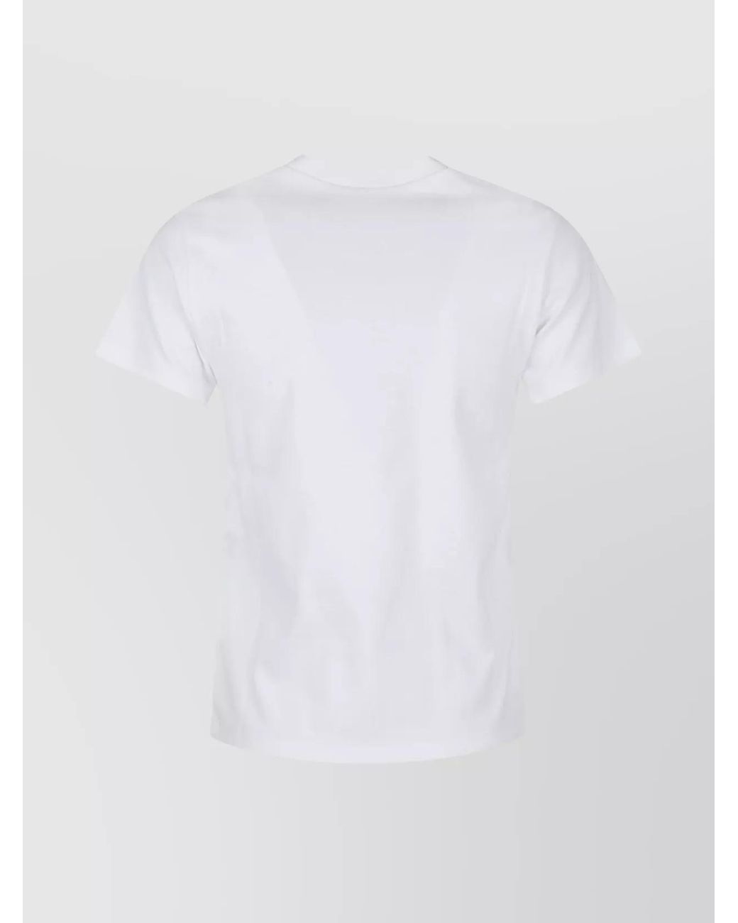 McQueen White Cotton Skull Embroidered T-Shirt