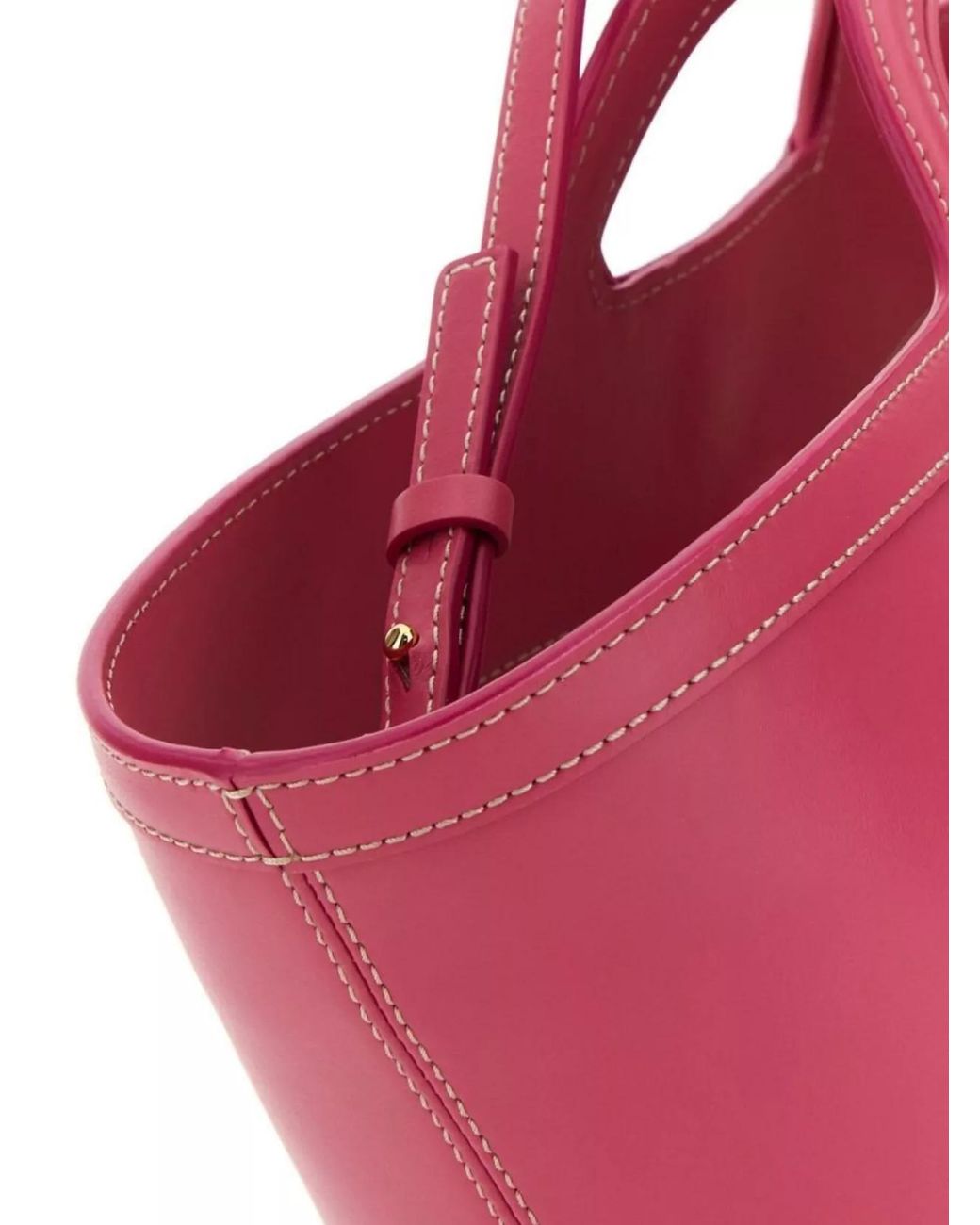 Marni Pink Tropicalia Compact Leather Tote