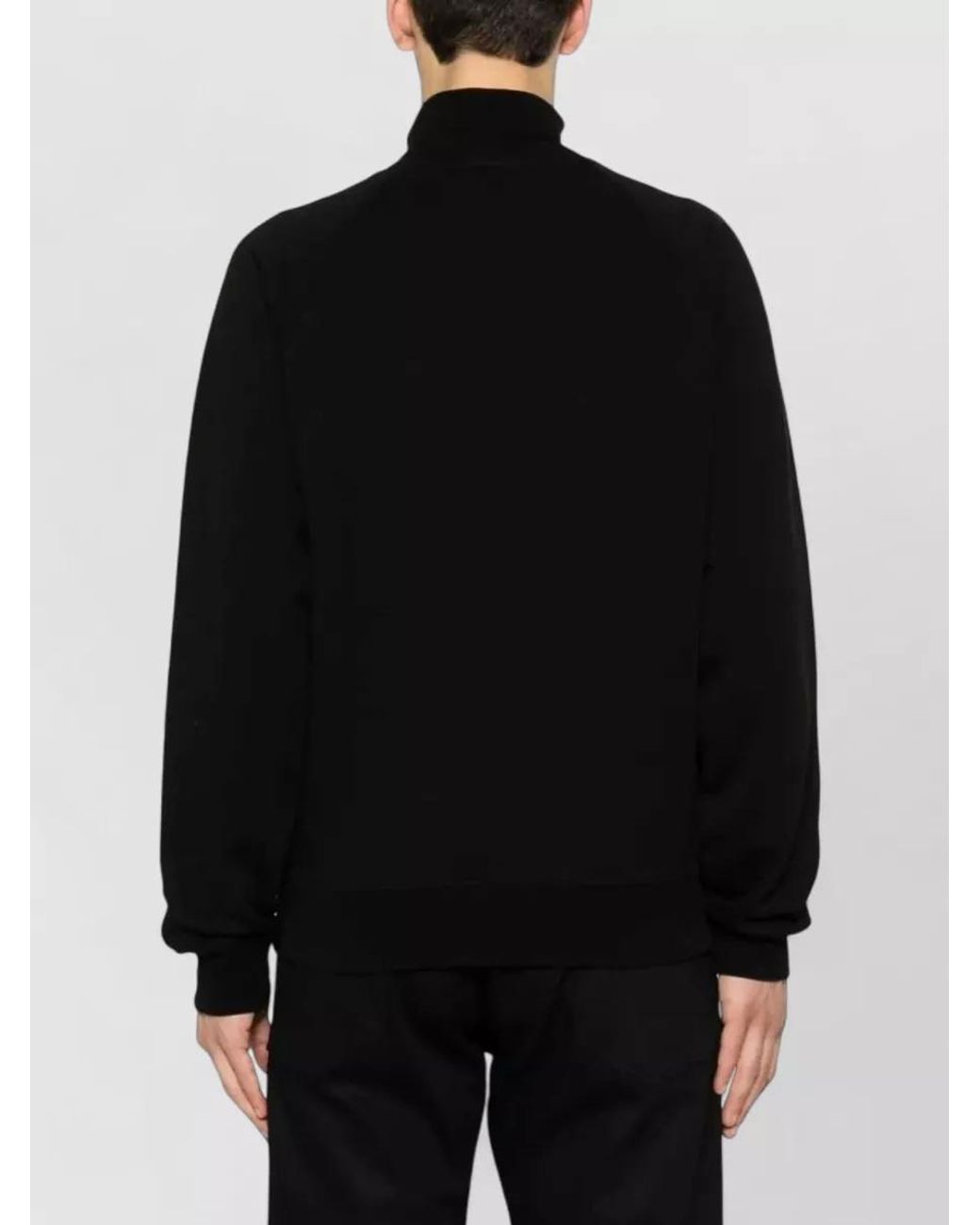 Tom Ford Black Organic Cotton Long-Sleeve Crew-Neck Sweatshirt for men