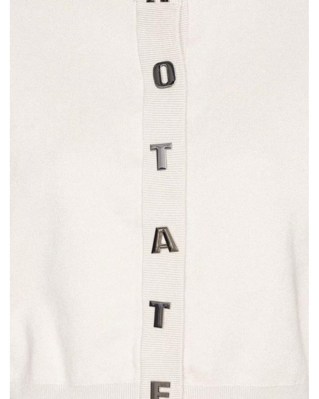 ROTATE BIRGER CHRISTENSEN Natural Cashmere-Blend Ribbed Round-Neck Cardigan