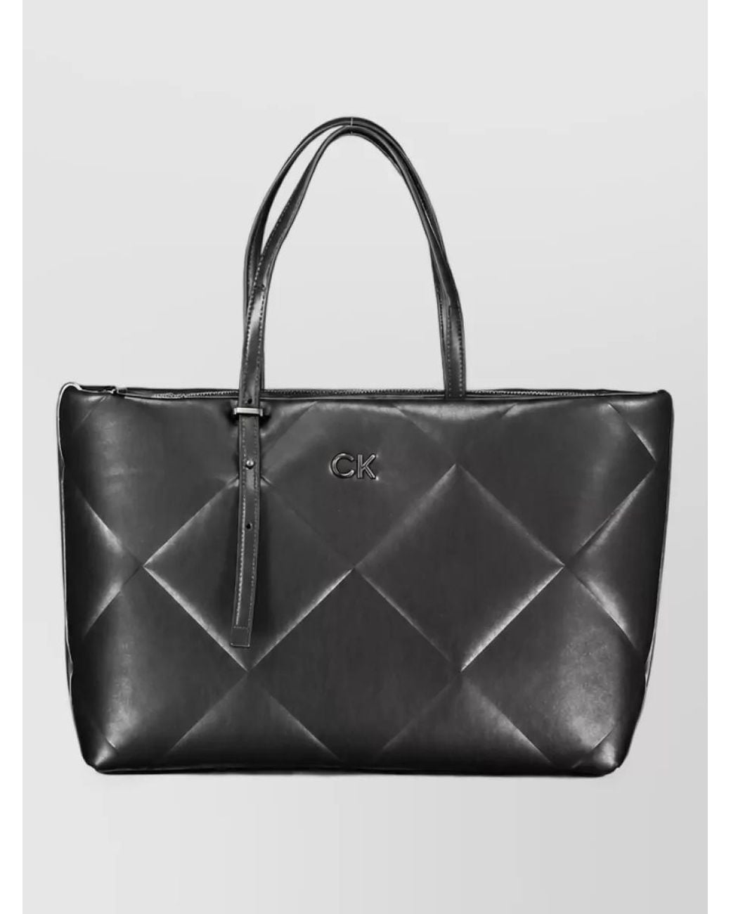 Calvin Klein Black Quilted Tote Bag
