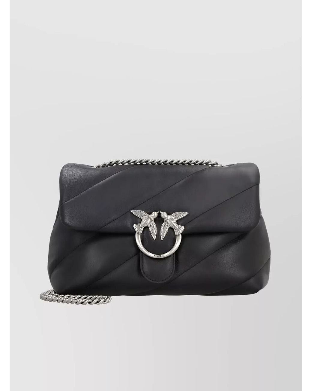 Pinko Black Love Bag Puff Maxi Leather Quilted Shoulder Bag