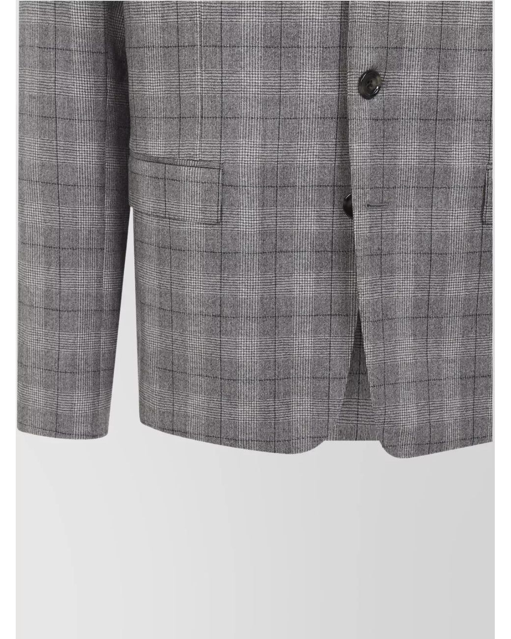 Céline Gray Cashmere Wool Checked Blazer for men