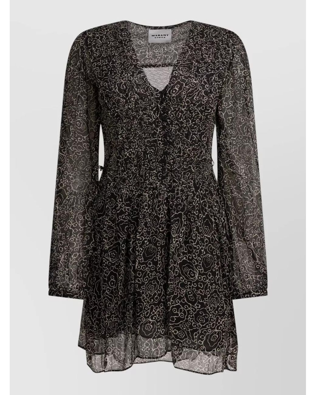 Isabel Marant Black Viscose Mini Dress