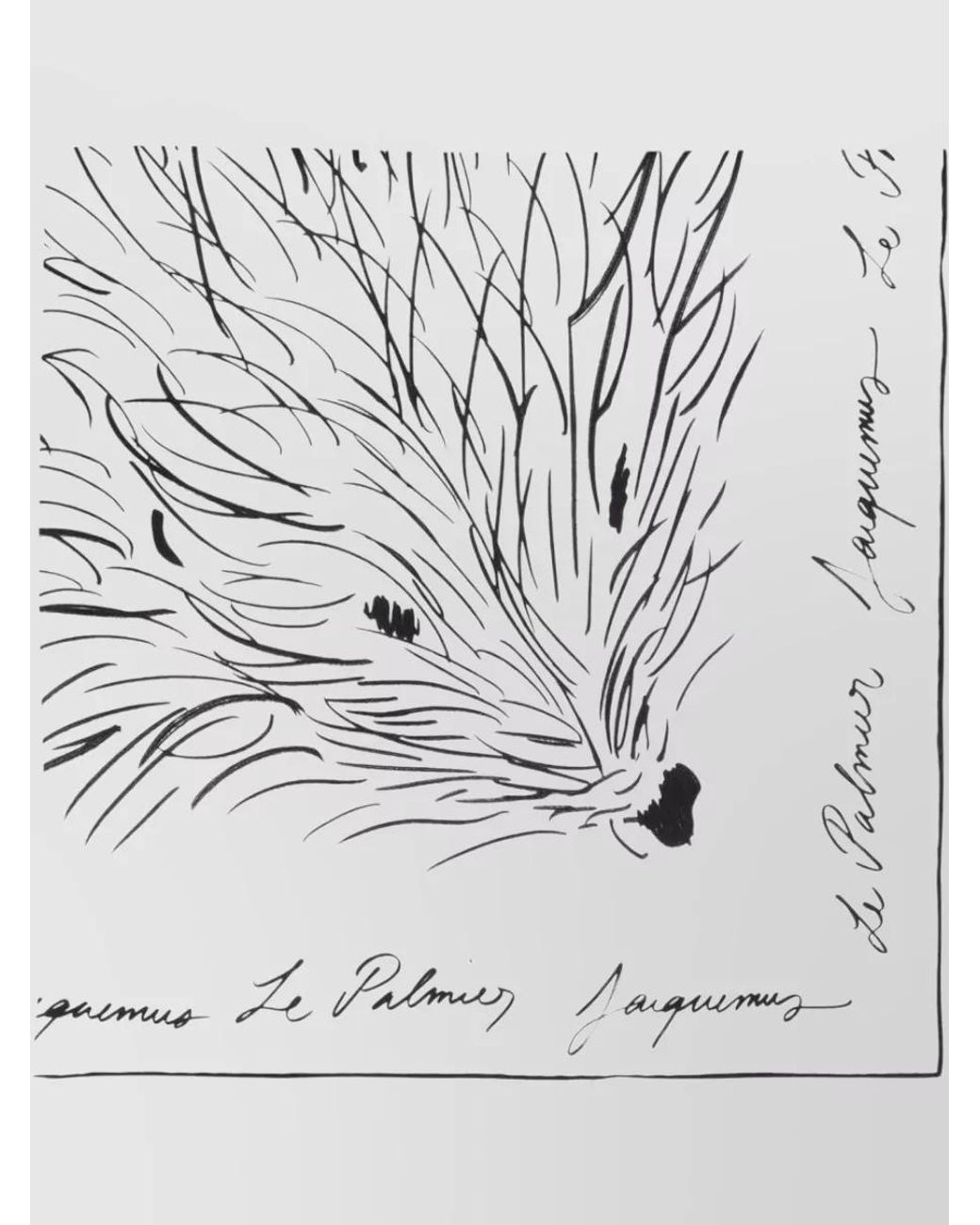 Jacquemus White Silk Scarf