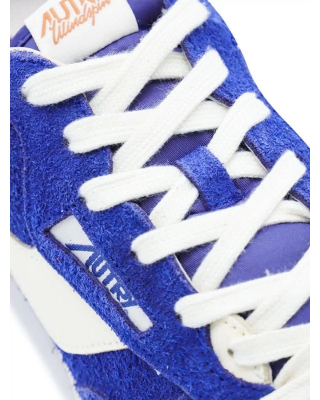Autry Blue Suede Windspin Low-Top Sneakers for men
