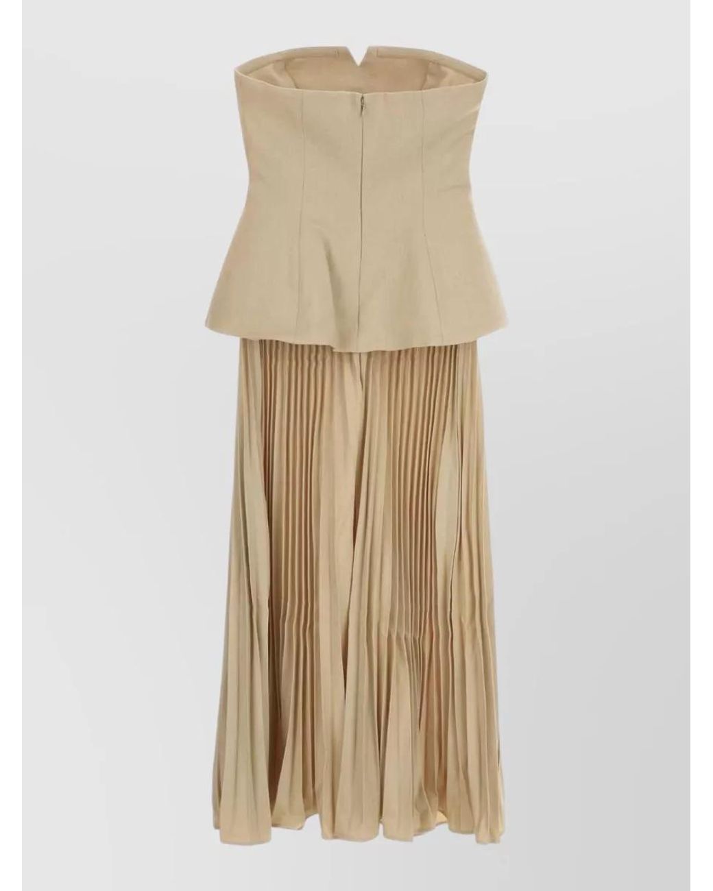 Self-Portrait Natural Stretch Gabardine Evening Dress