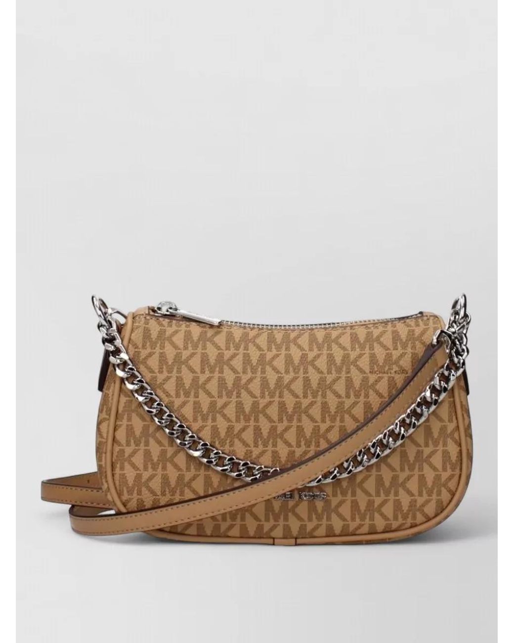 Michael Kors Natural Fabric Cross-Body Bag