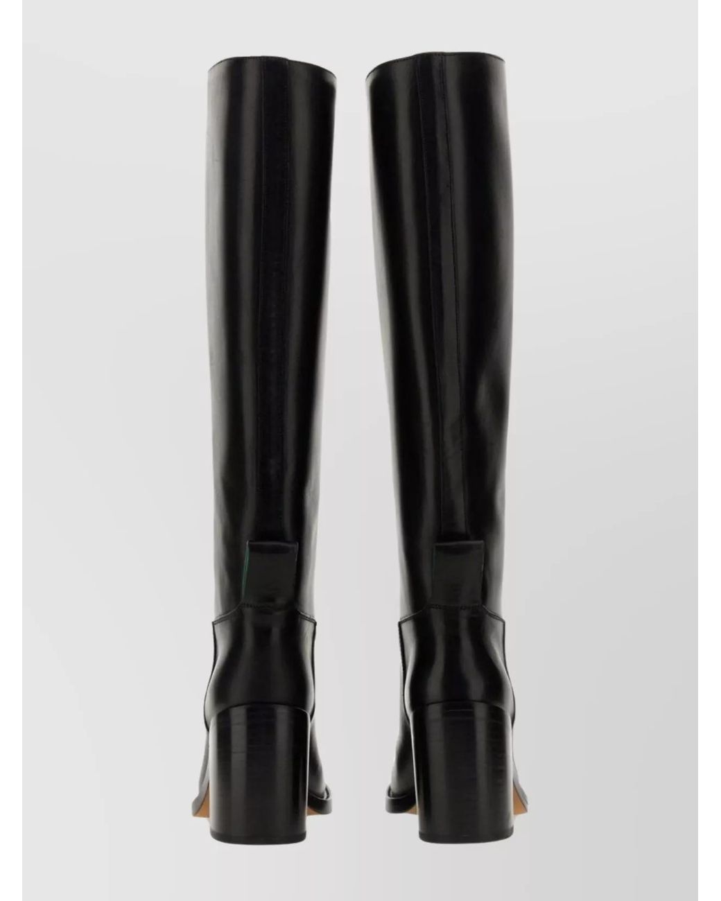 Bottega Veneta Black Leather Horse Boots