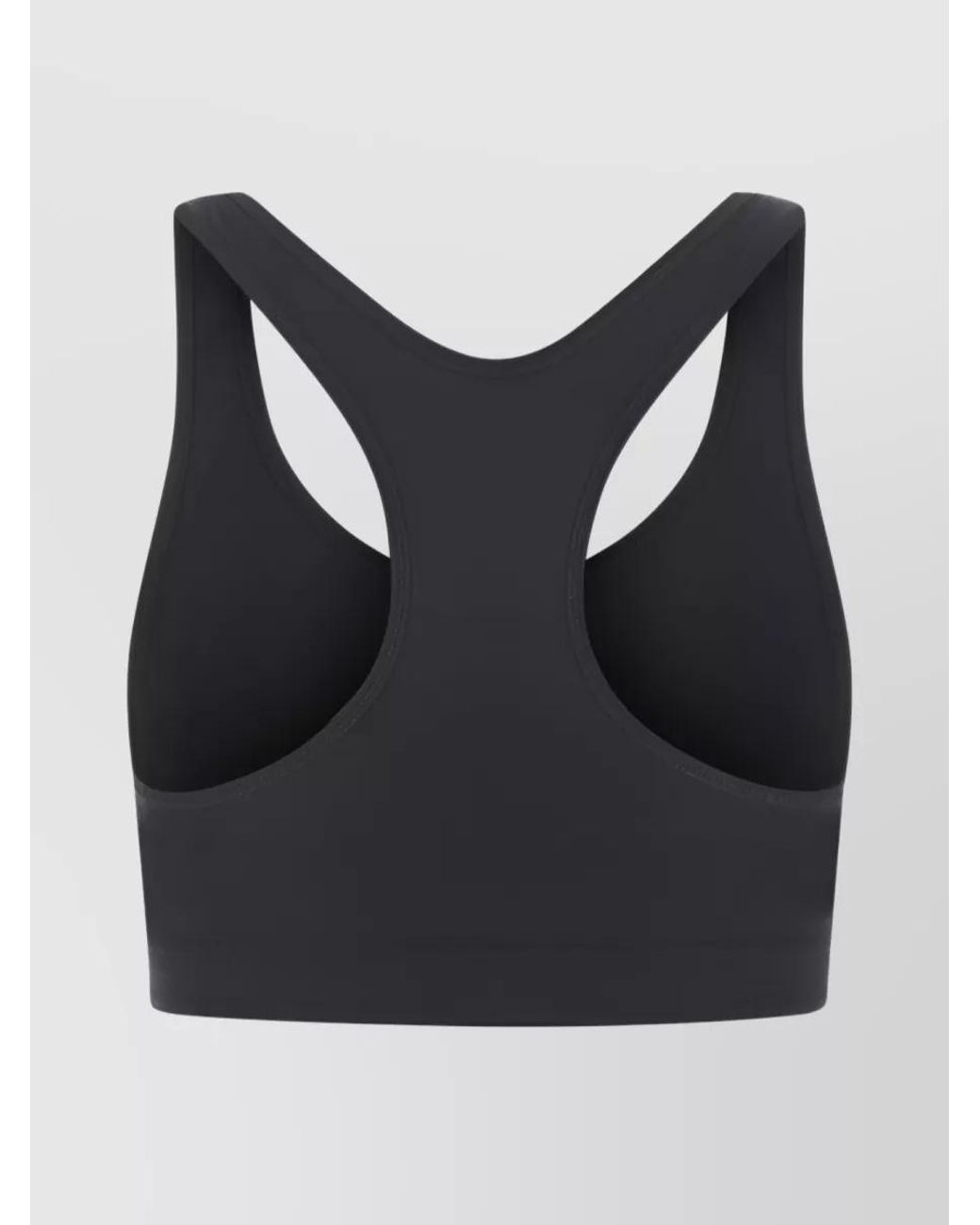 Jil Sander Black Logo Print Cropped Top