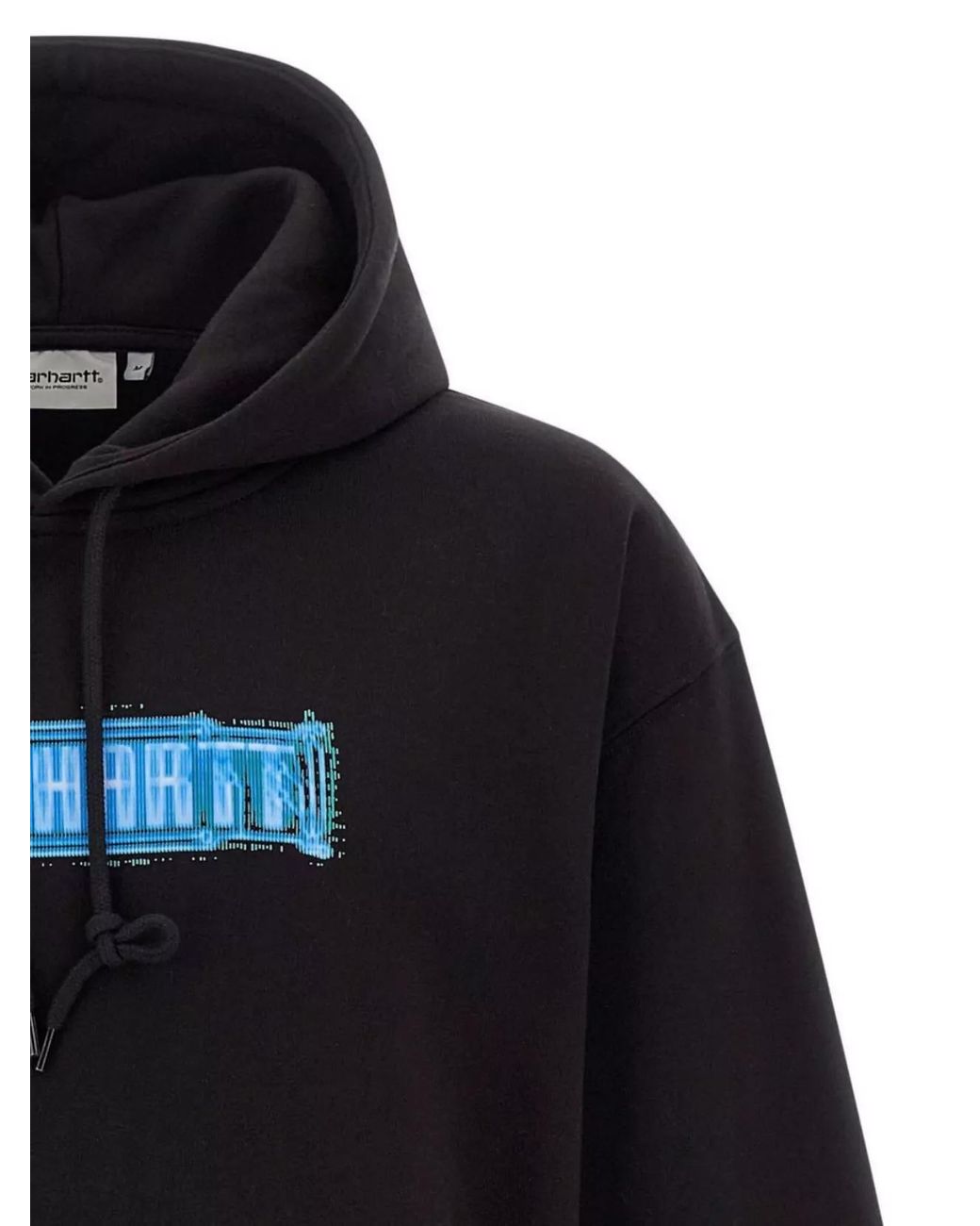 Carhartt Blue Printed Cotton Hoodie for men