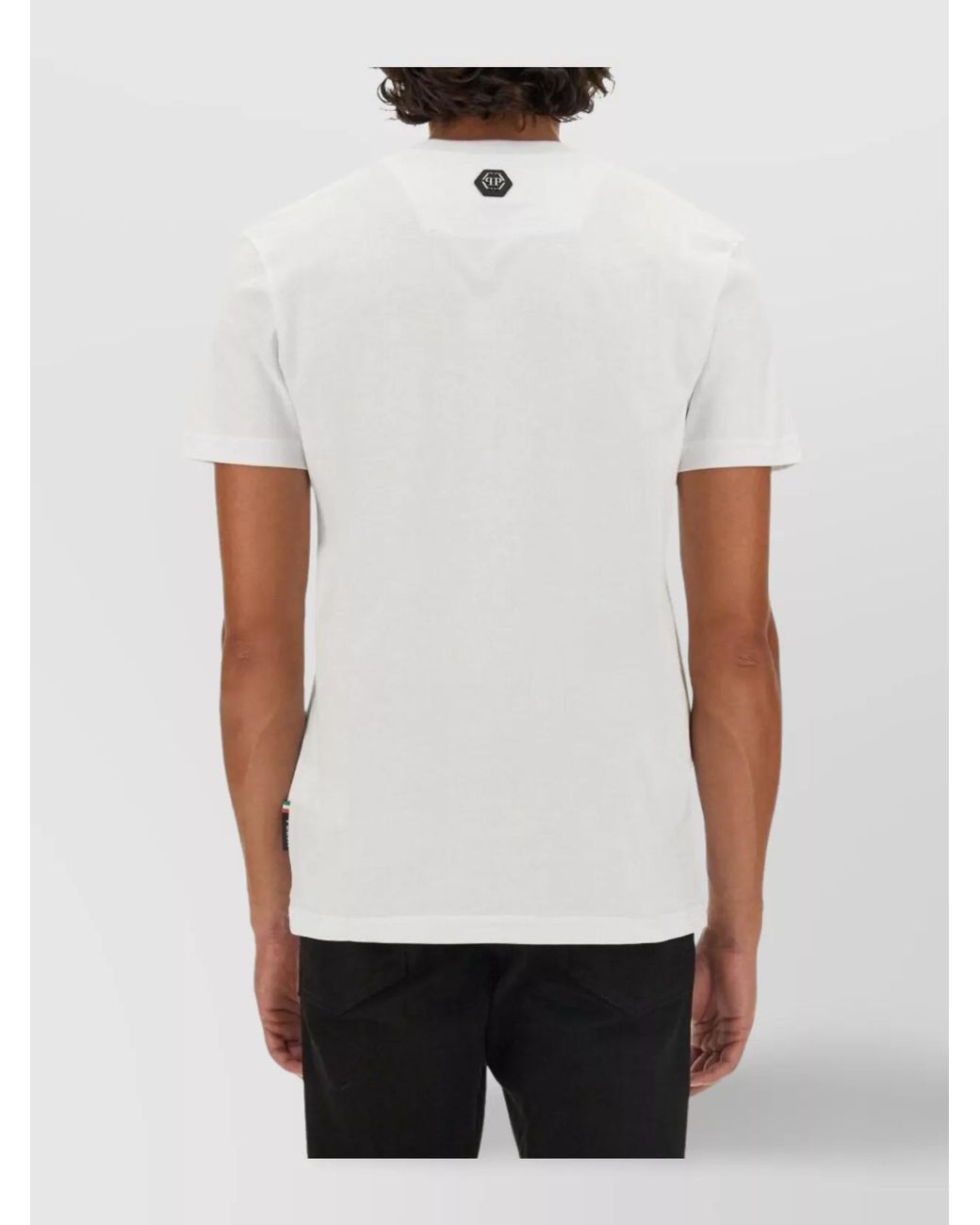 Philipp Plein White Regular-Fit Logo-Print T-Shirt for men