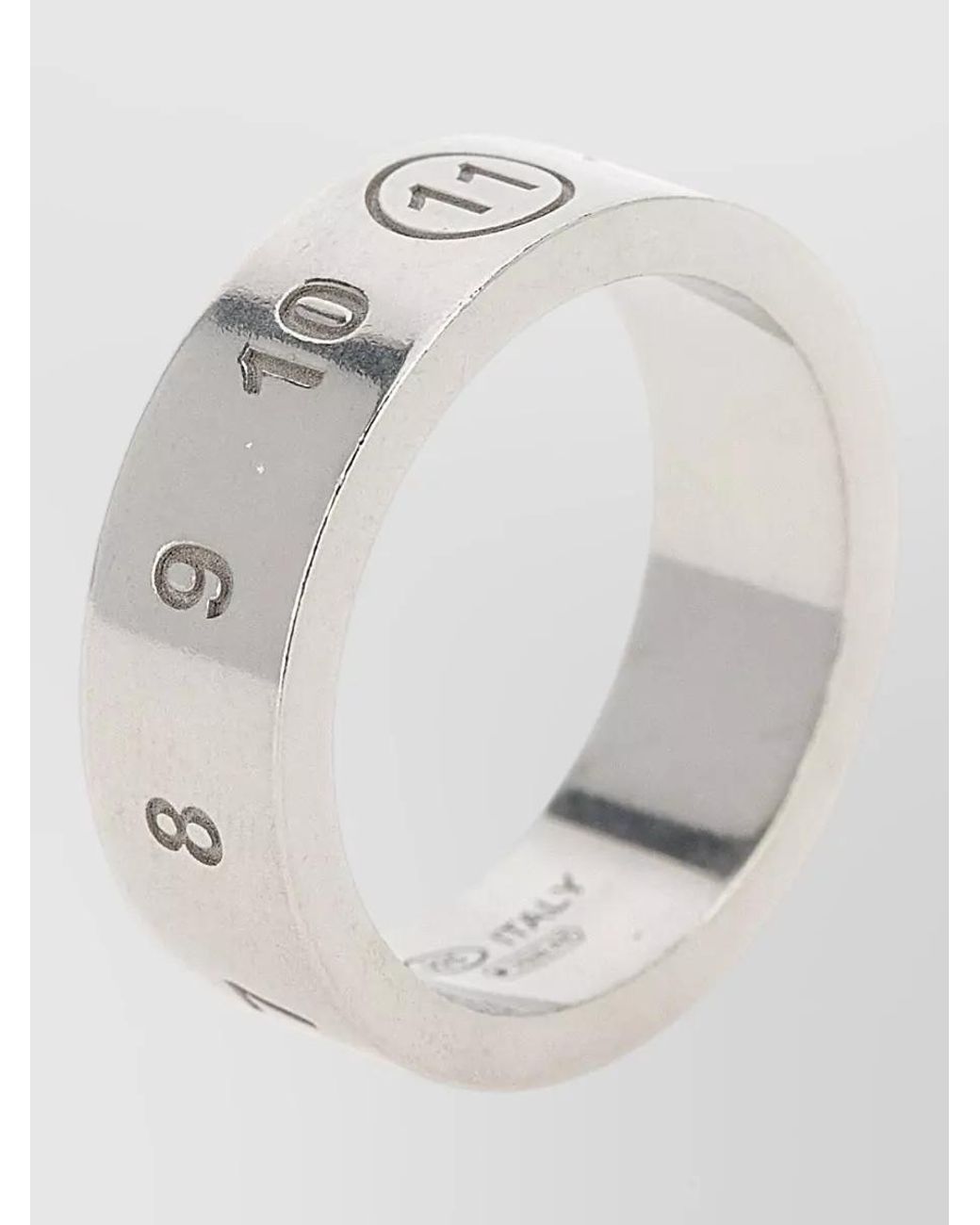 Maison Margiela Gray Engraved Ring
