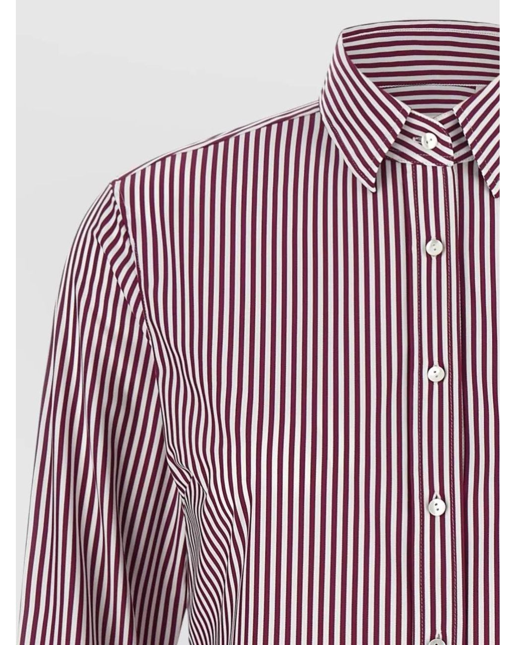 Xacus Purple Striped Shirt