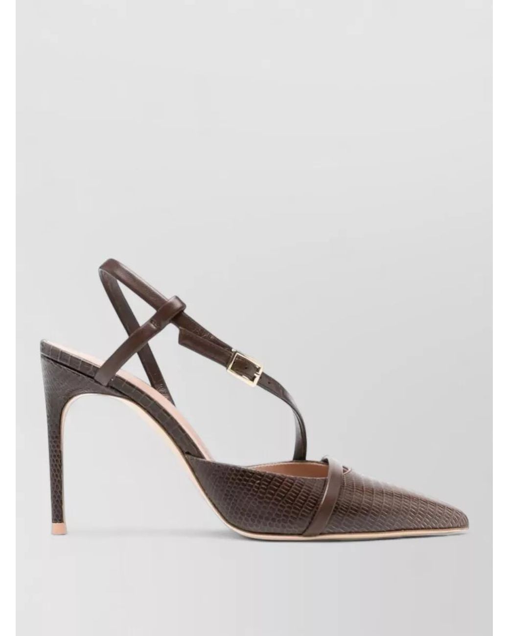Malone Souliers Pink Leather Pointed Pumps