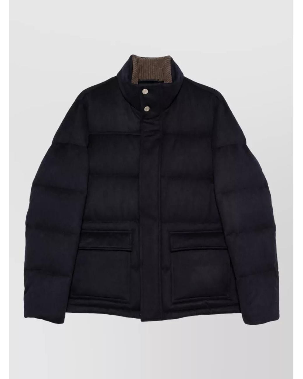 Jacob Cohen Blue Cashmere Padded Coat for men